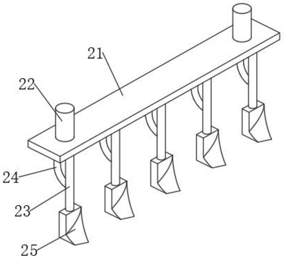 Fertilizing device capable of uniformly fertilizing for bamboo reed planting