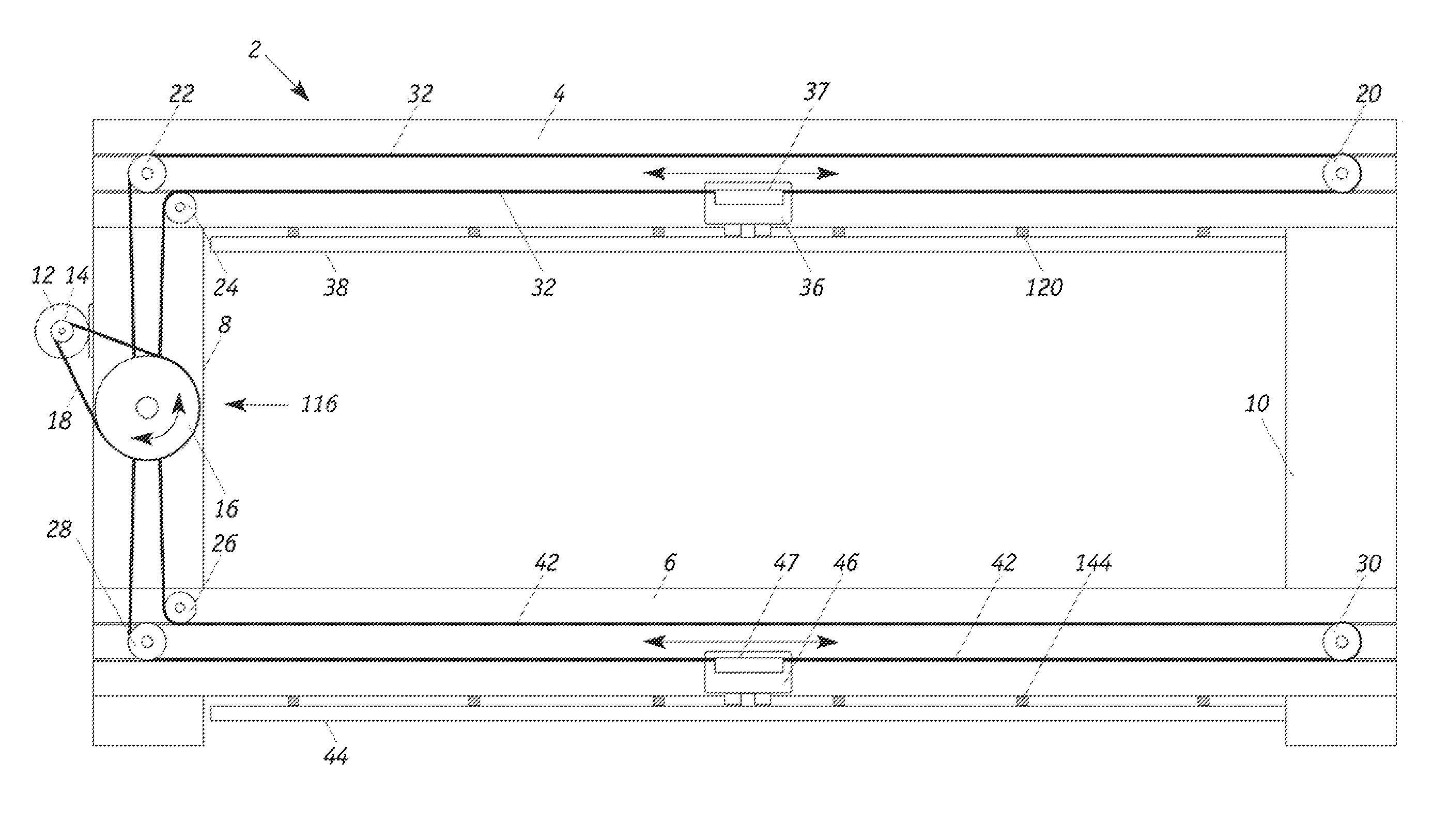 Scanner Belt Load and Stretch Compensation Control System