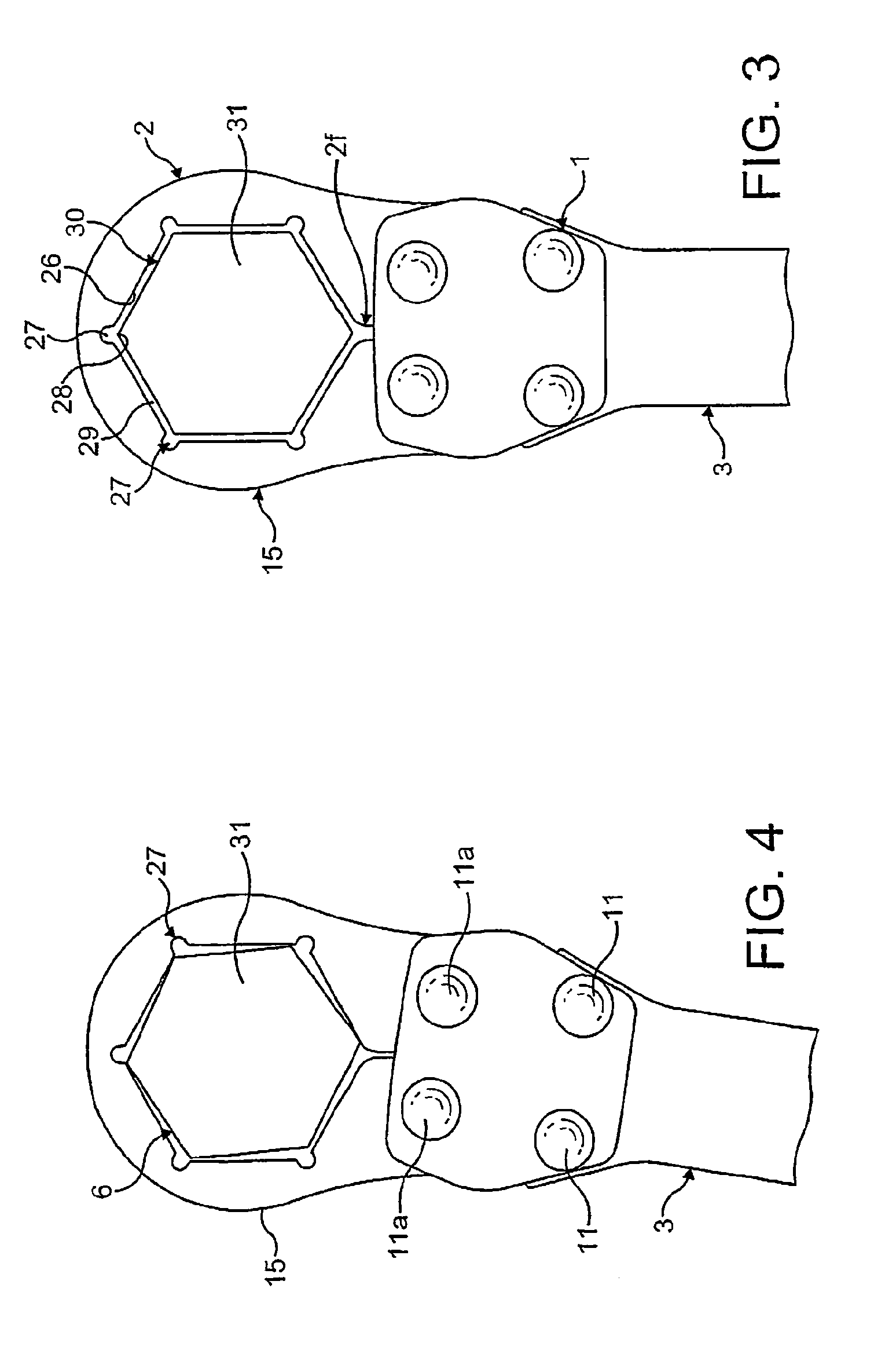 Wrench with split ring