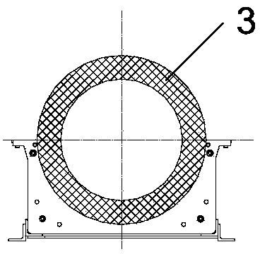 Underwater horizontal hot launching device