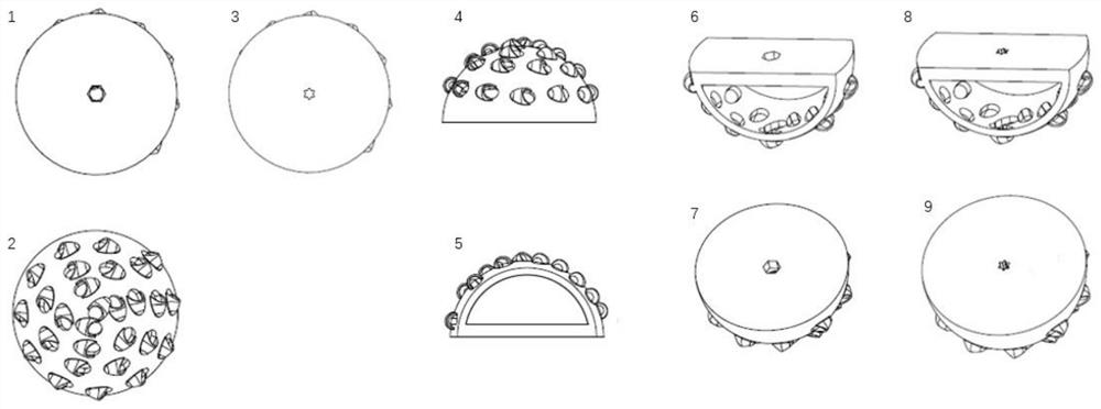 Split type acetabulum file system, control method and application