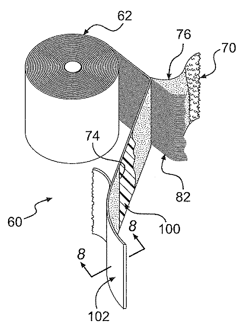 Cargo restraint system with enhanced peel strength