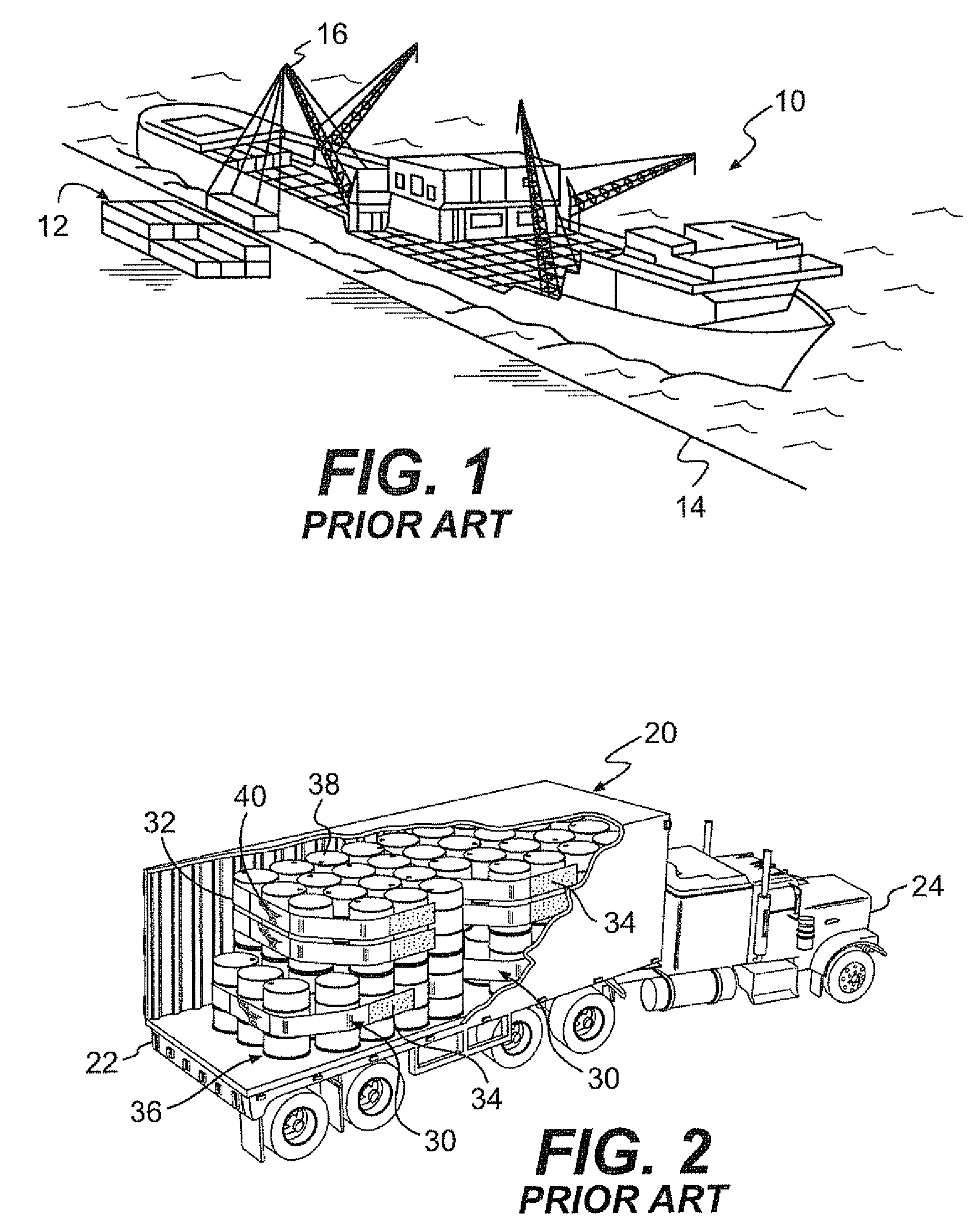 Cargo restraint system with enhanced peel strength