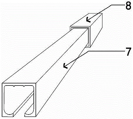 Hidden maintainable sliding door rail mounting structure