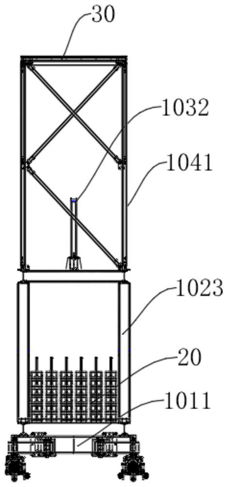 Movable high-altitude overhanging construction platform, construction system and manufacturing method of construction system