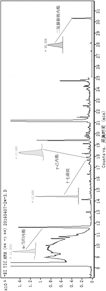 Method for quantitatively analyzing lactones aromatic substances in mainstream smoke of fine cigarettes