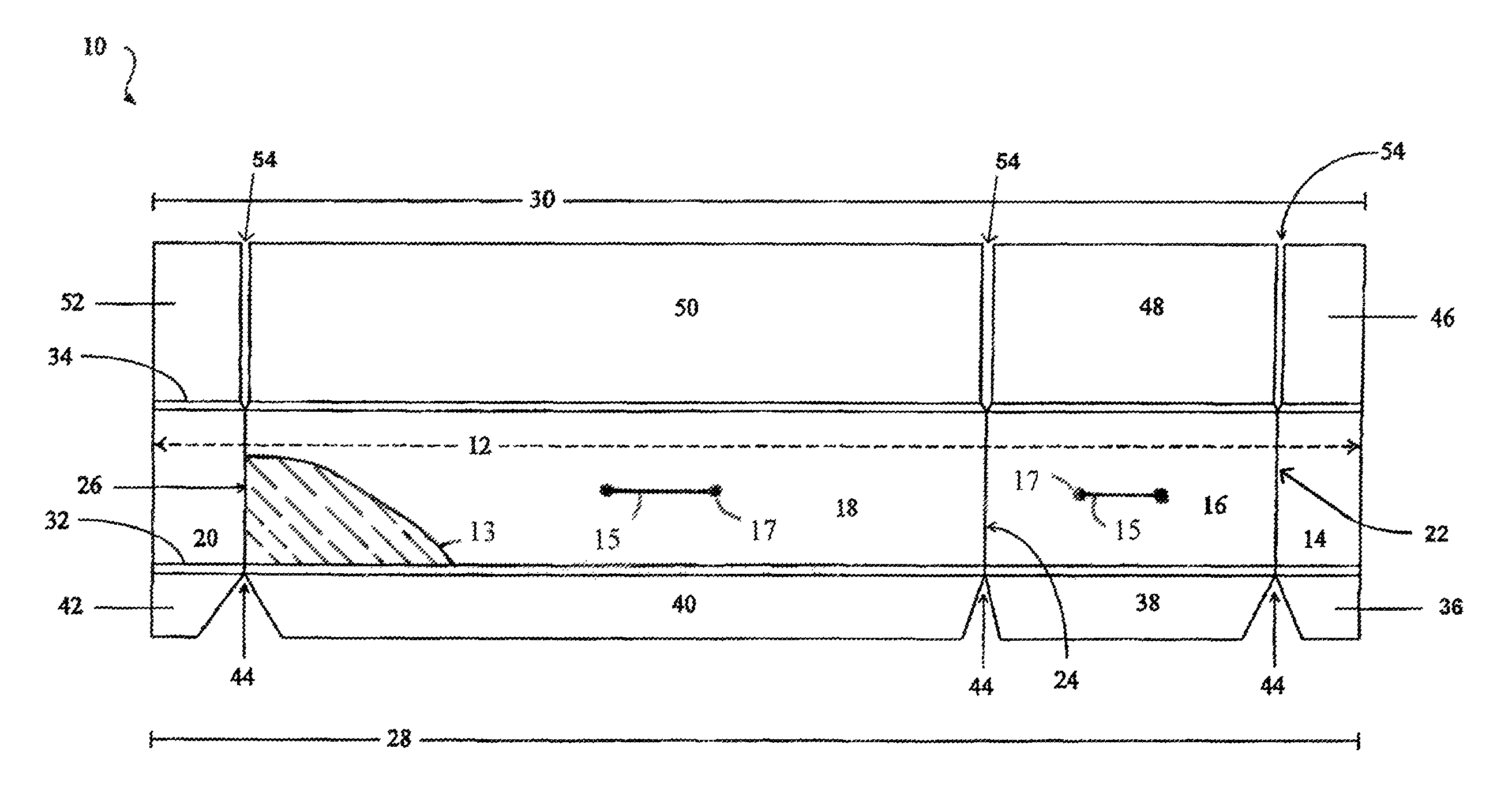 Blank and an assembly for a coffin