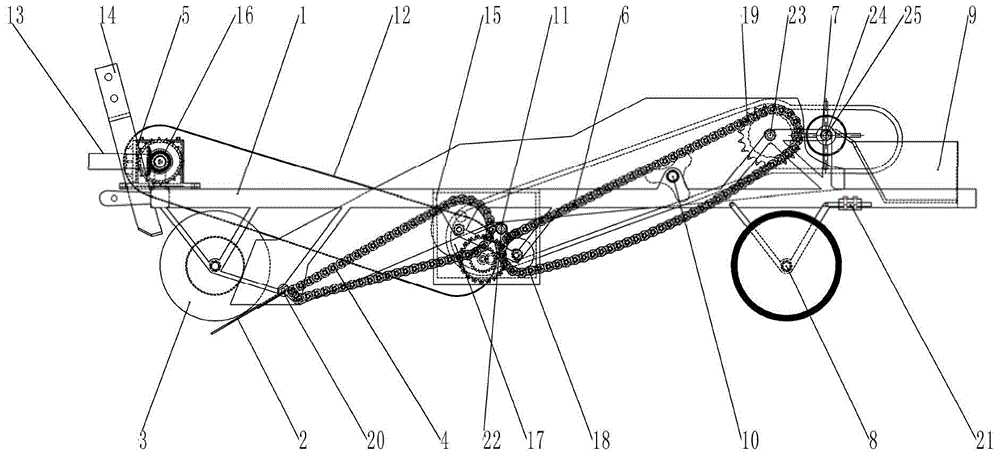 Potato multi-stage conveying separation excavator