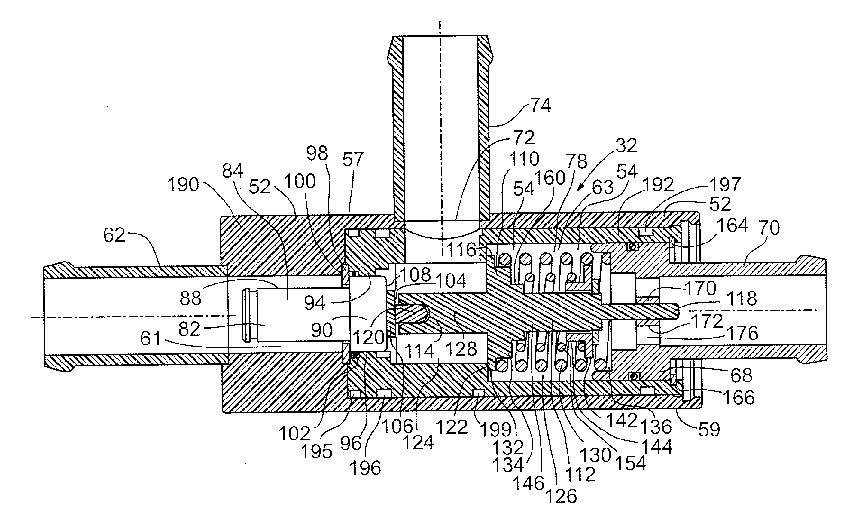 Valve apparatus for regulating a heat exchange liquid