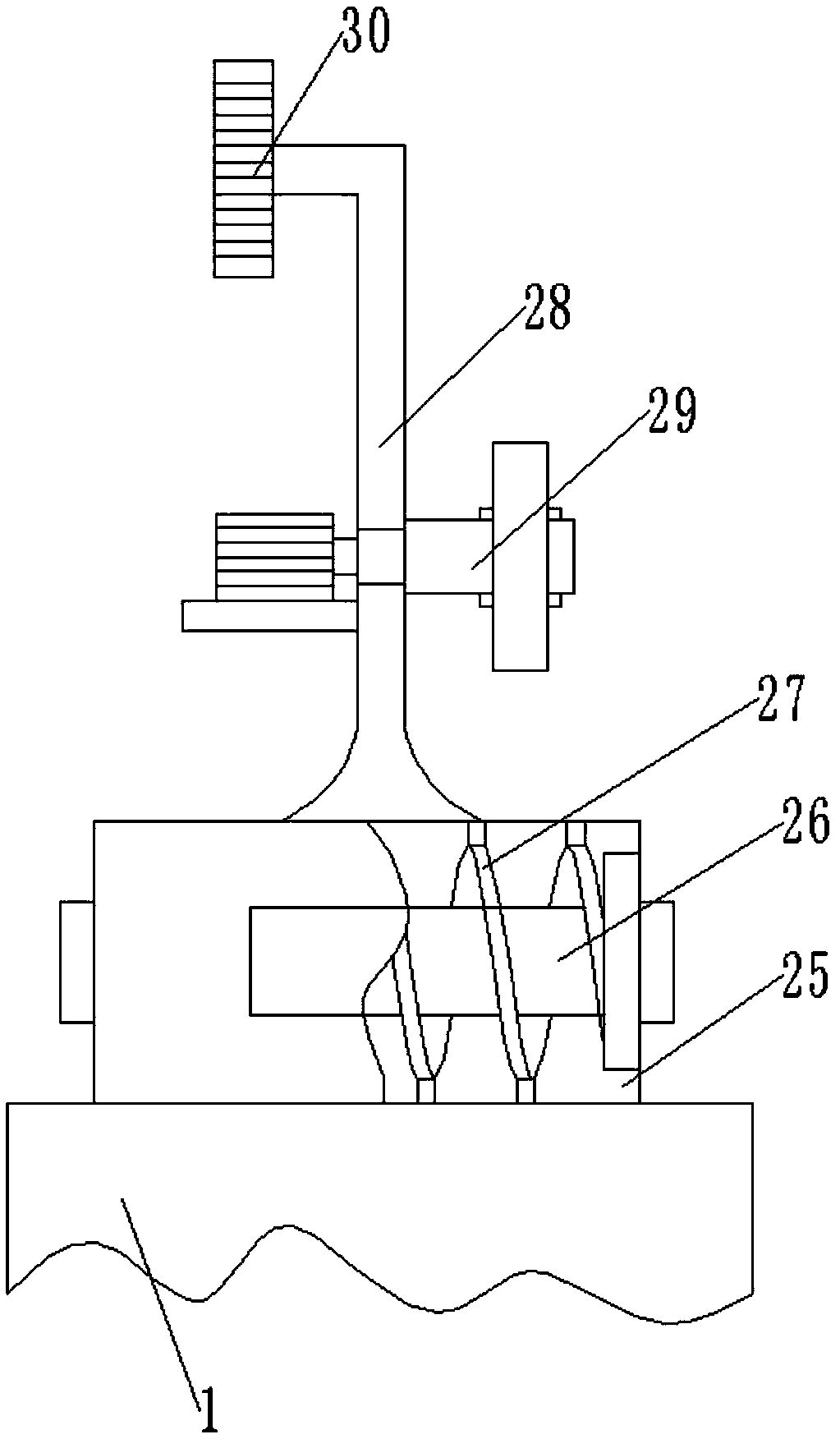 Reinforcing steel bar abut-joint device based on computer technology