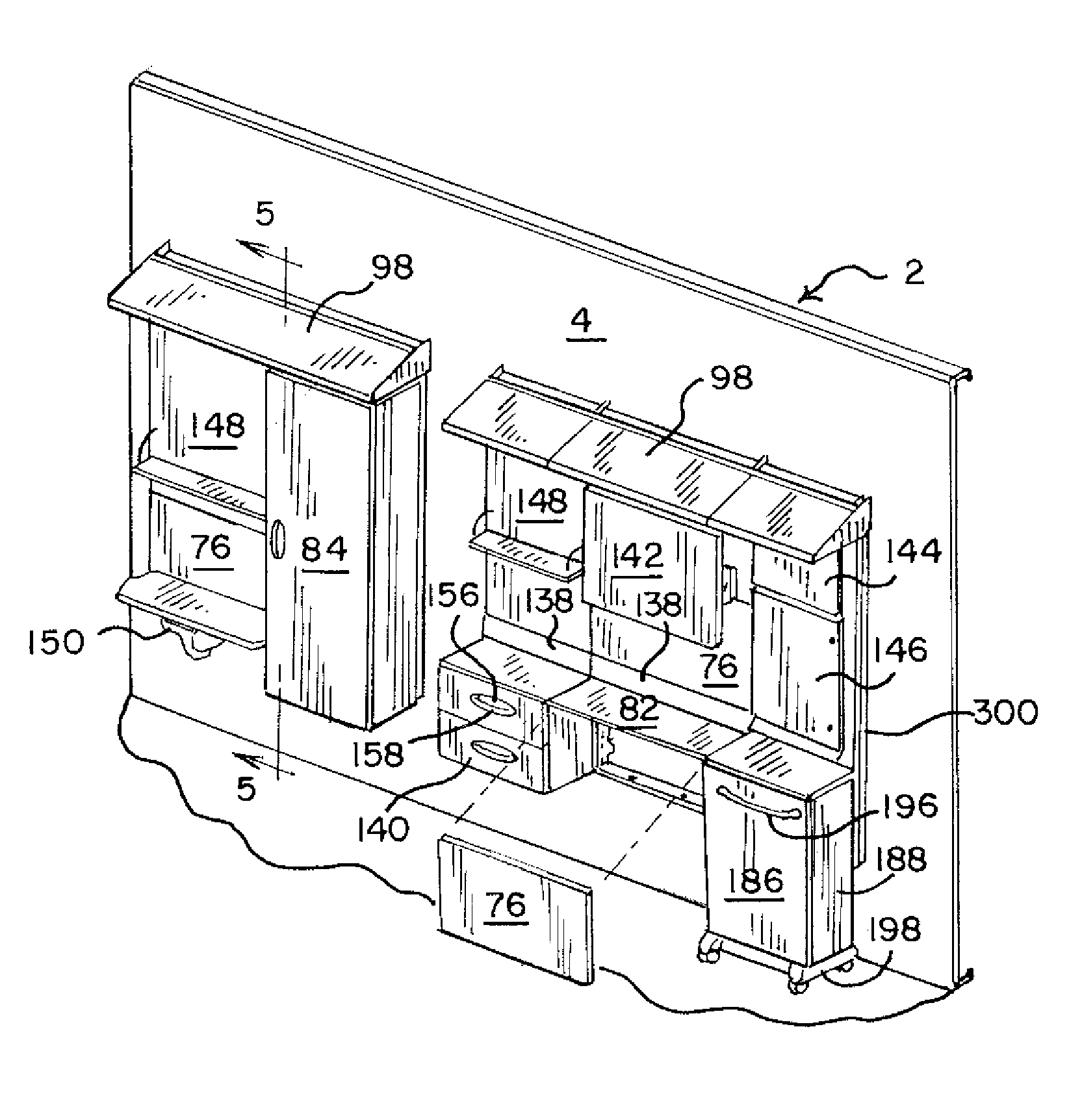 Wall mounted assembly