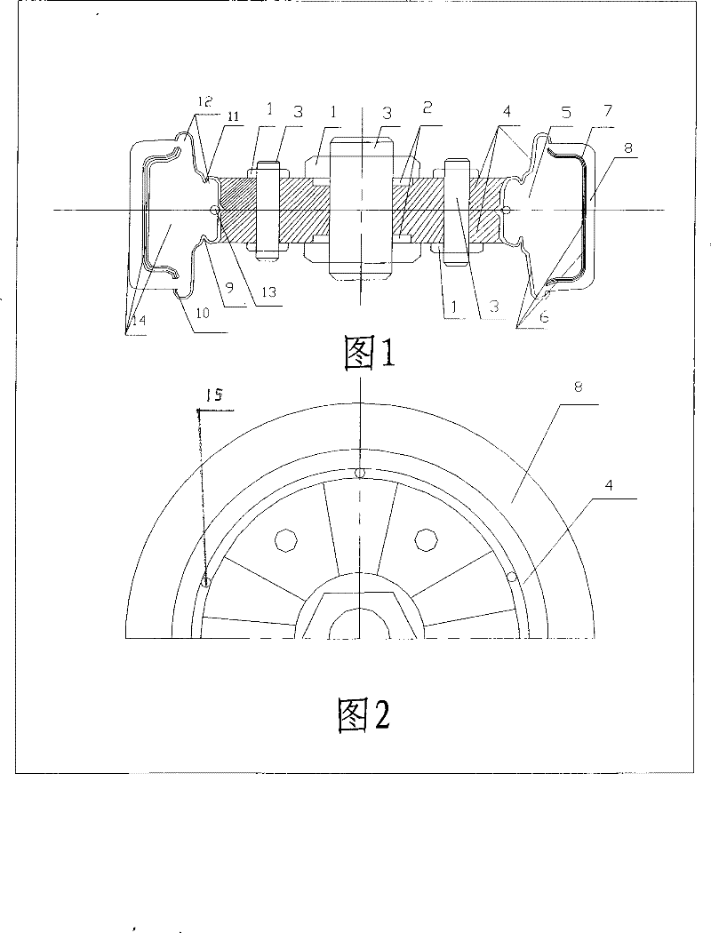 Nanophase bulletproof environment friendly solid tyre and manufacture method thereof