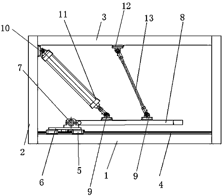 A solar panel turning device