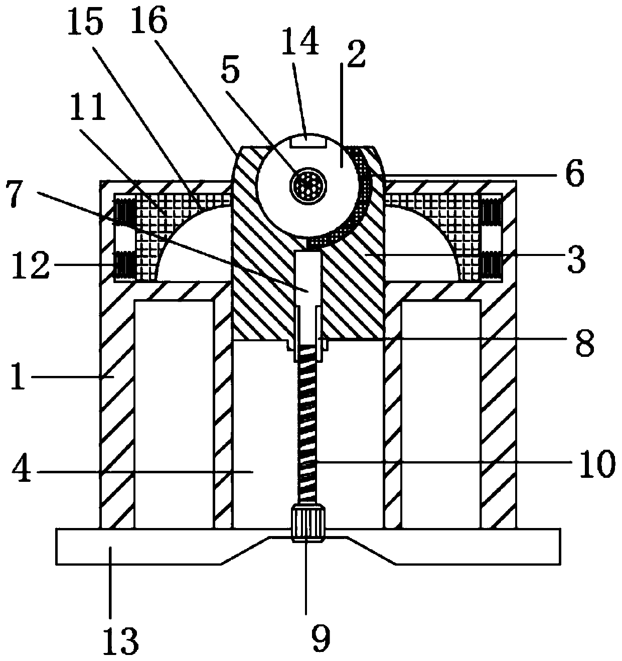 Air detection device with telescopic and storable probe