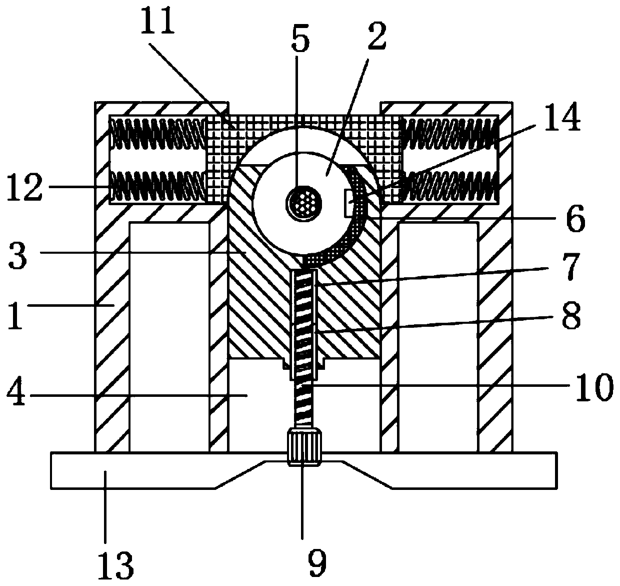 Air detection device with telescopic and storable probe