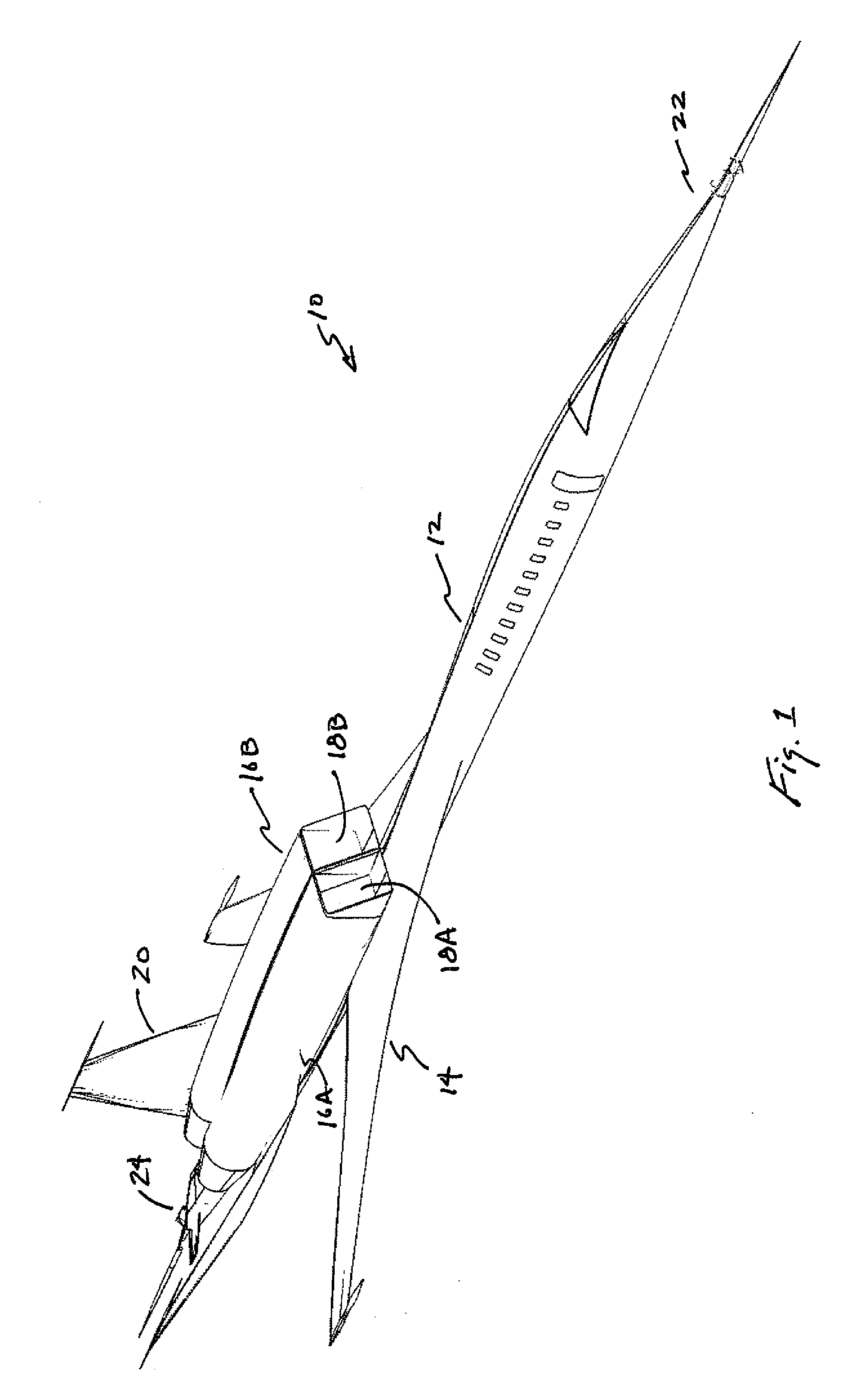 Supersonic aircraft with shockwave canceling aerodynamic configuration