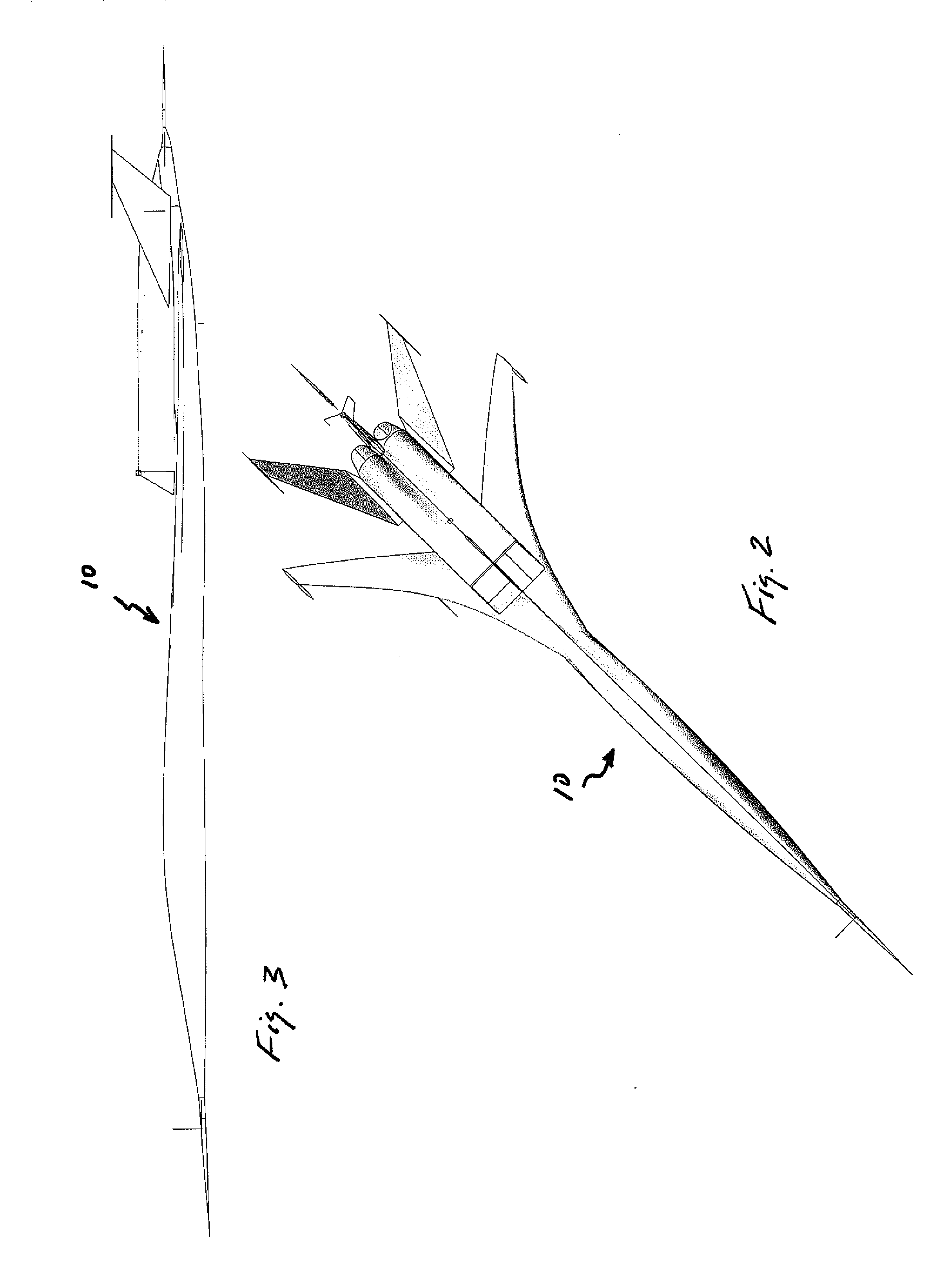 Supersonic aircraft with shockwave canceling aerodynamic configuration