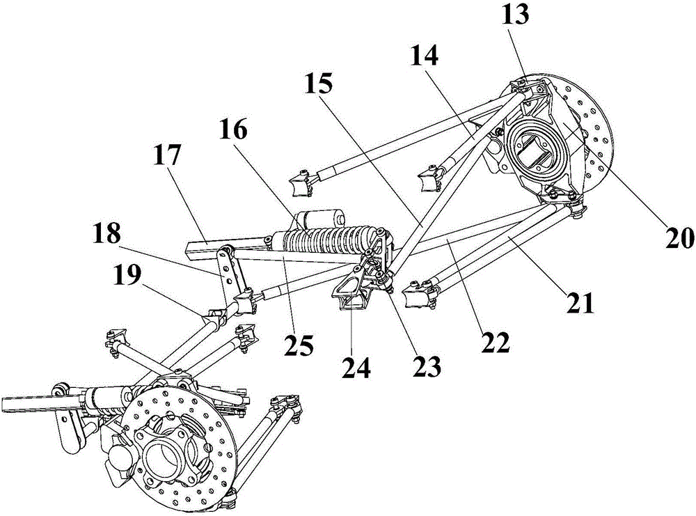 Suspension system of FSC racing car