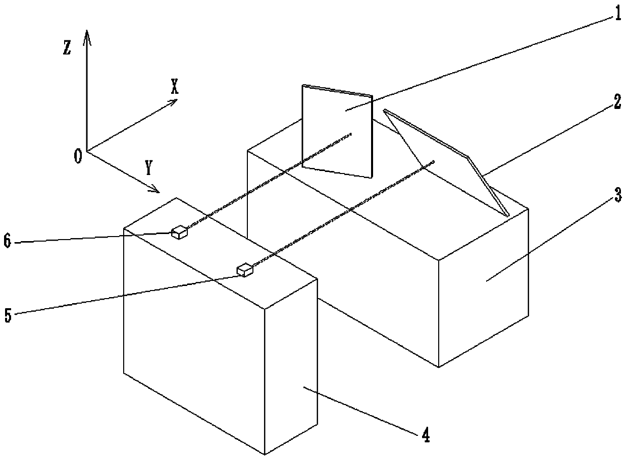 Road and bridge collapse deformation measuring device