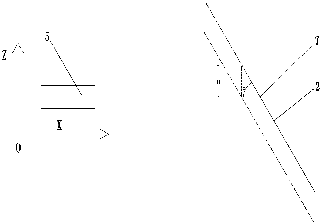 Road and bridge collapse deformation measuring device