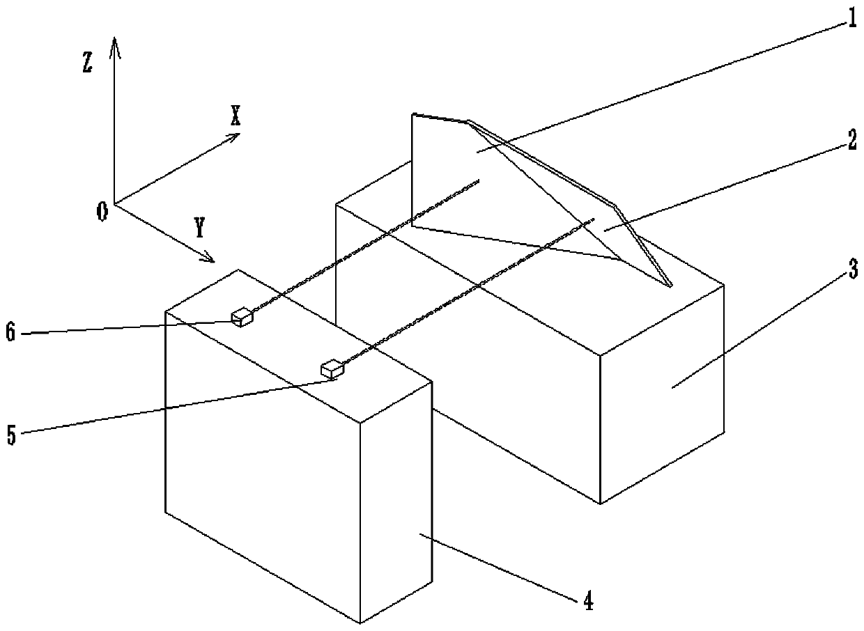 Road and bridge collapse deformation measuring device