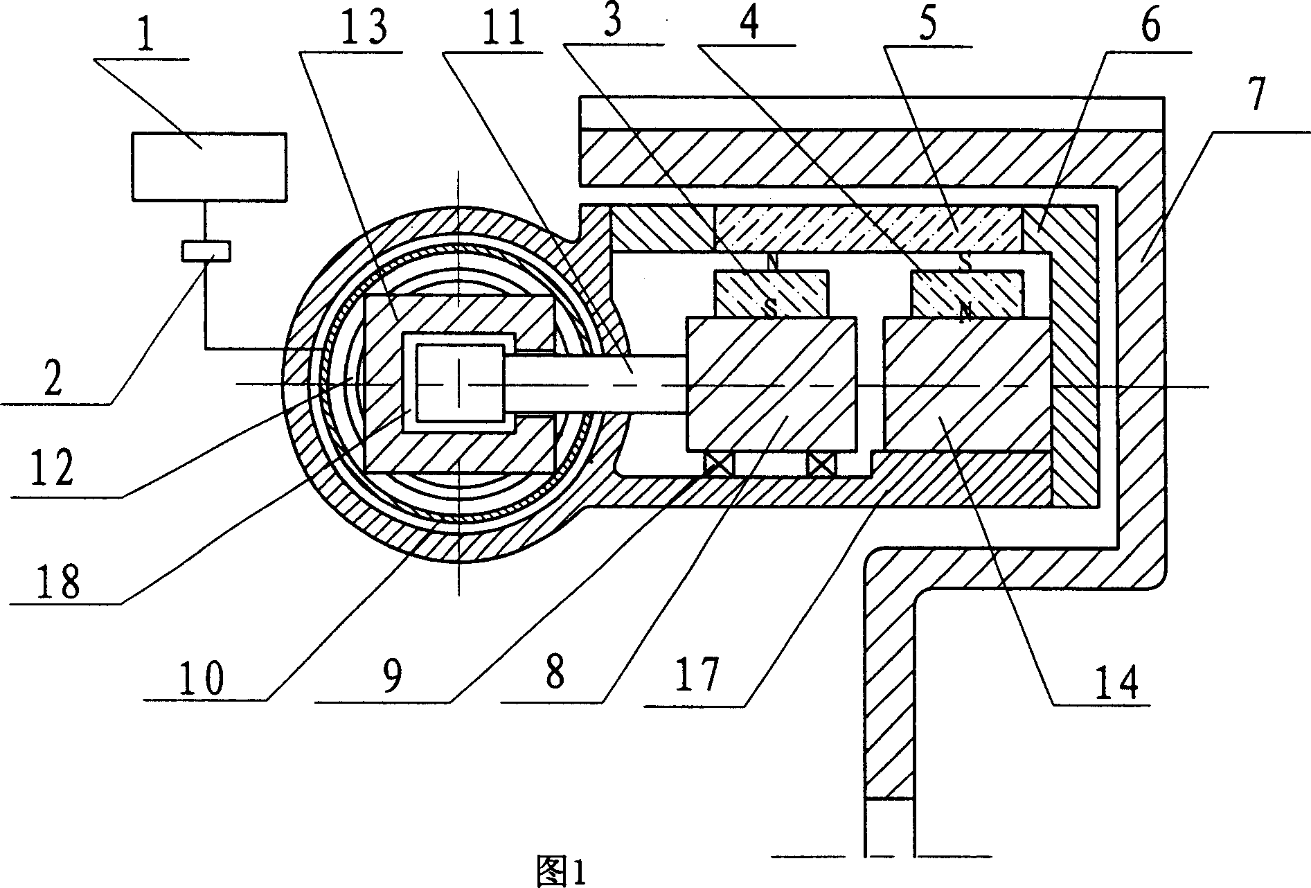 Braking moment stepless regulation permanent-magnet buffer