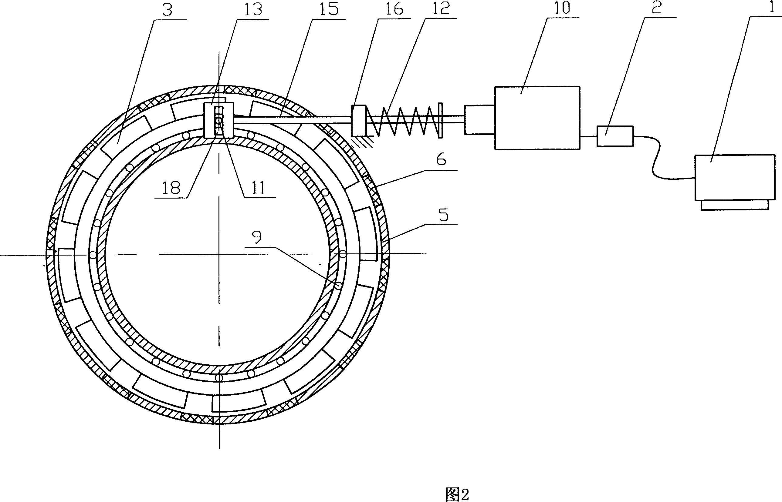 Braking moment stepless regulation permanent-magnet buffer