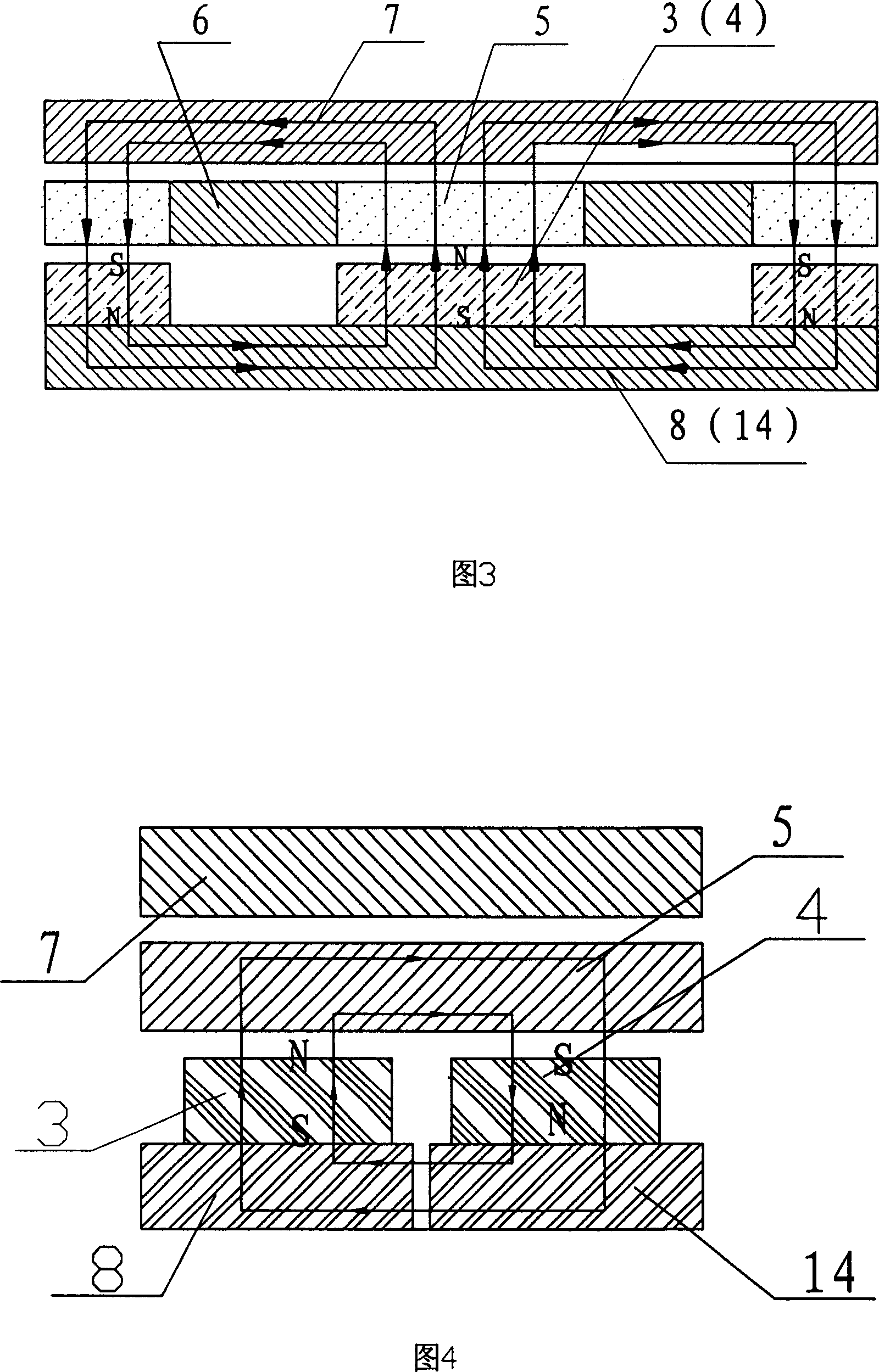 Braking moment stepless regulation permanent-magnet buffer