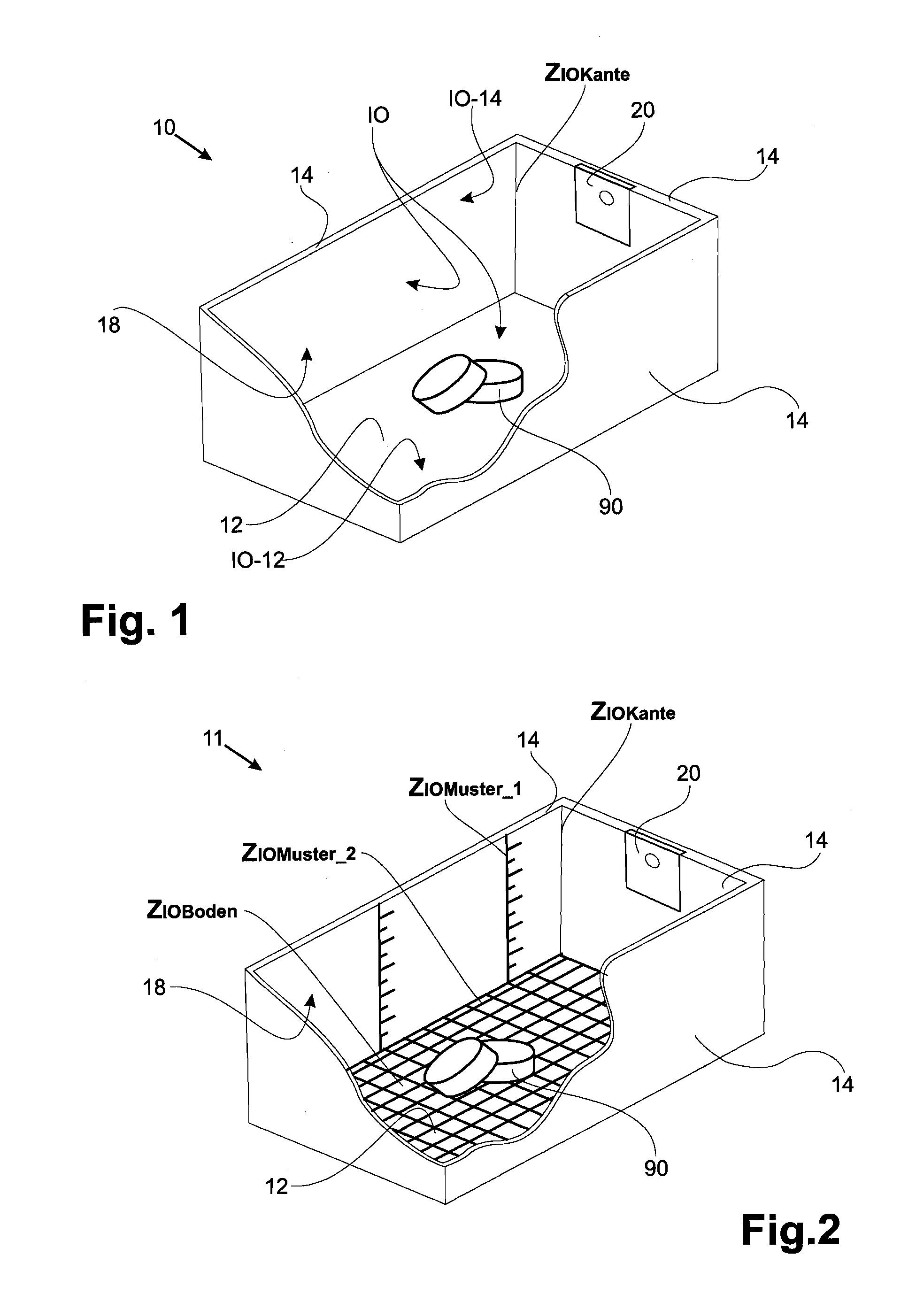 Method for dynamically detecting the fill level of a container, container therefor, and system for dynamically monitoring the fill level of a plurality of containers