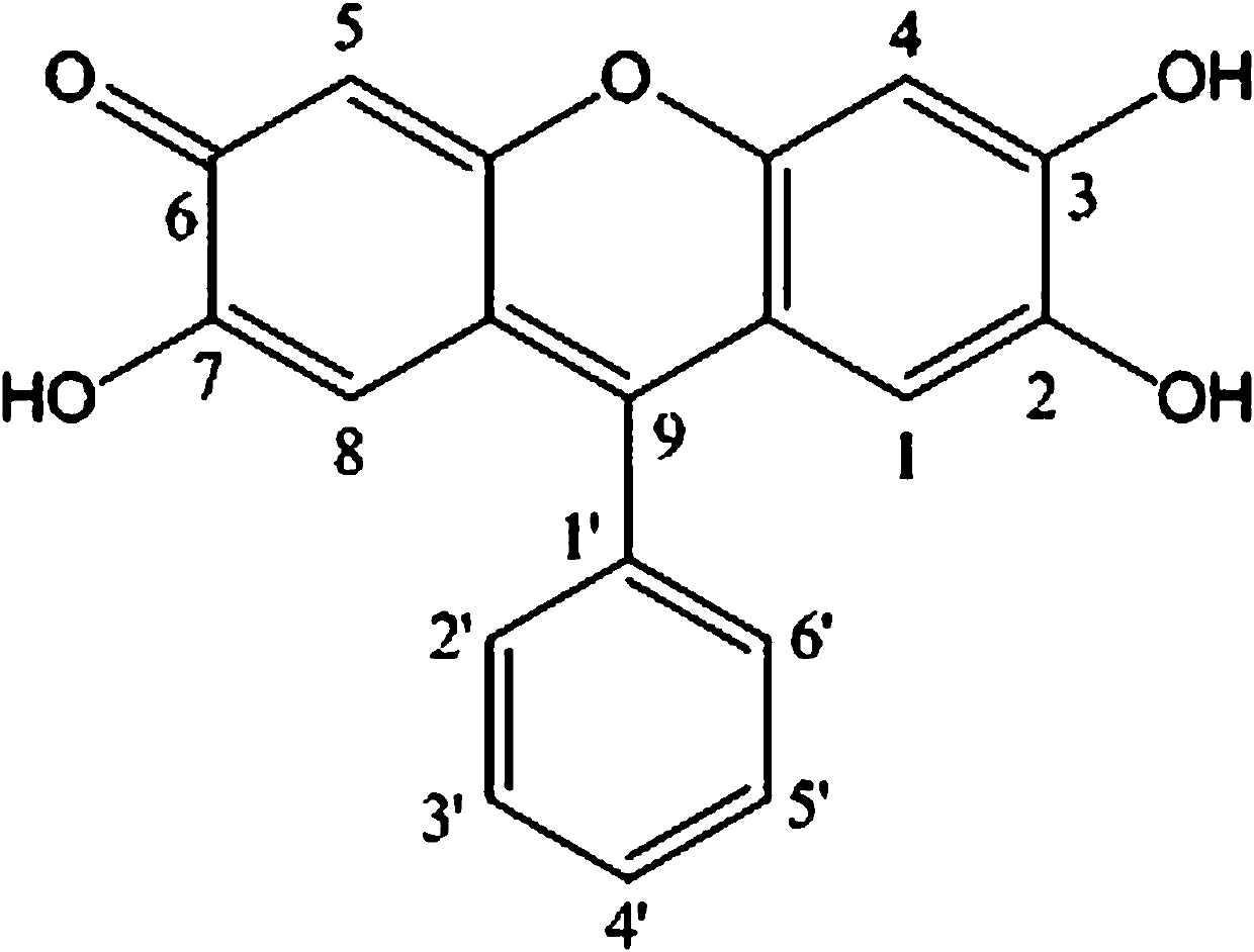 9,9'-(3,3'-dihydroxy-4,4'-diphenyl ether group) difluorone reagent and its preparation method and application