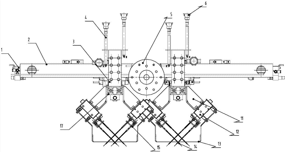 LFT-D composite material punching feeding and discharging industrial robot tooling