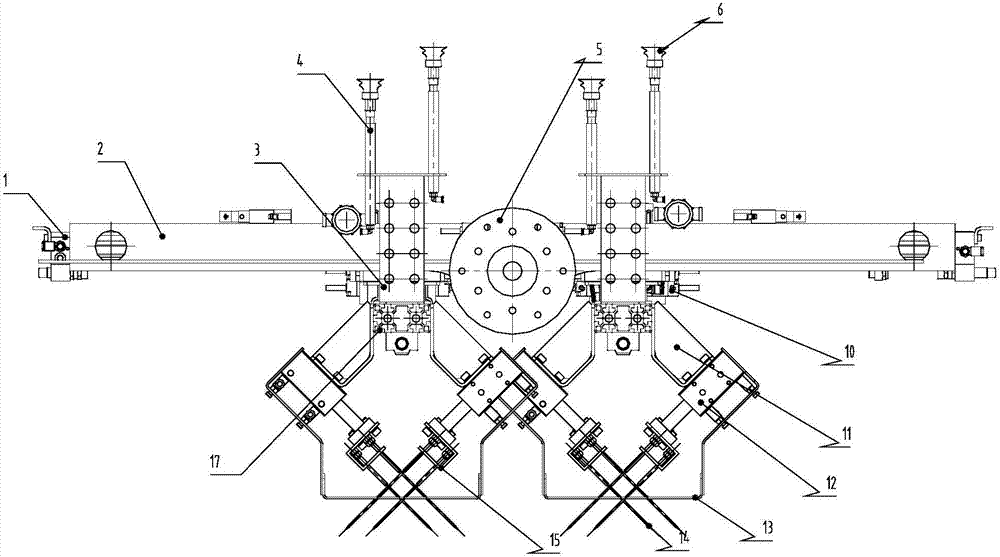 LFT-D composite material punching feeding and discharging industrial robot tooling