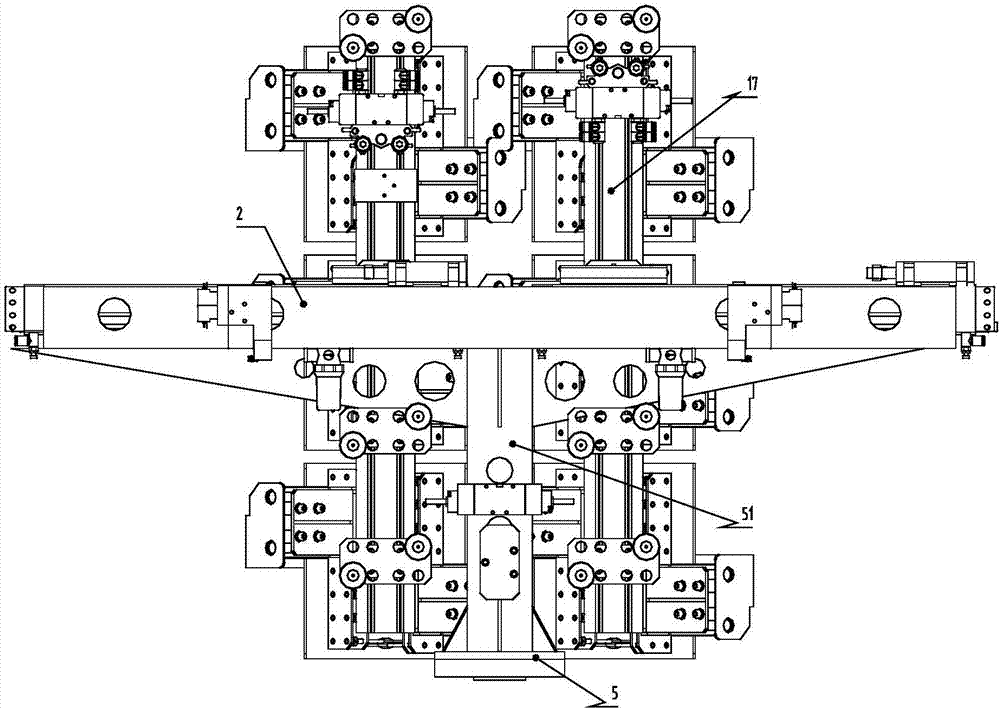 LFT-D composite material punching feeding and discharging industrial robot tooling