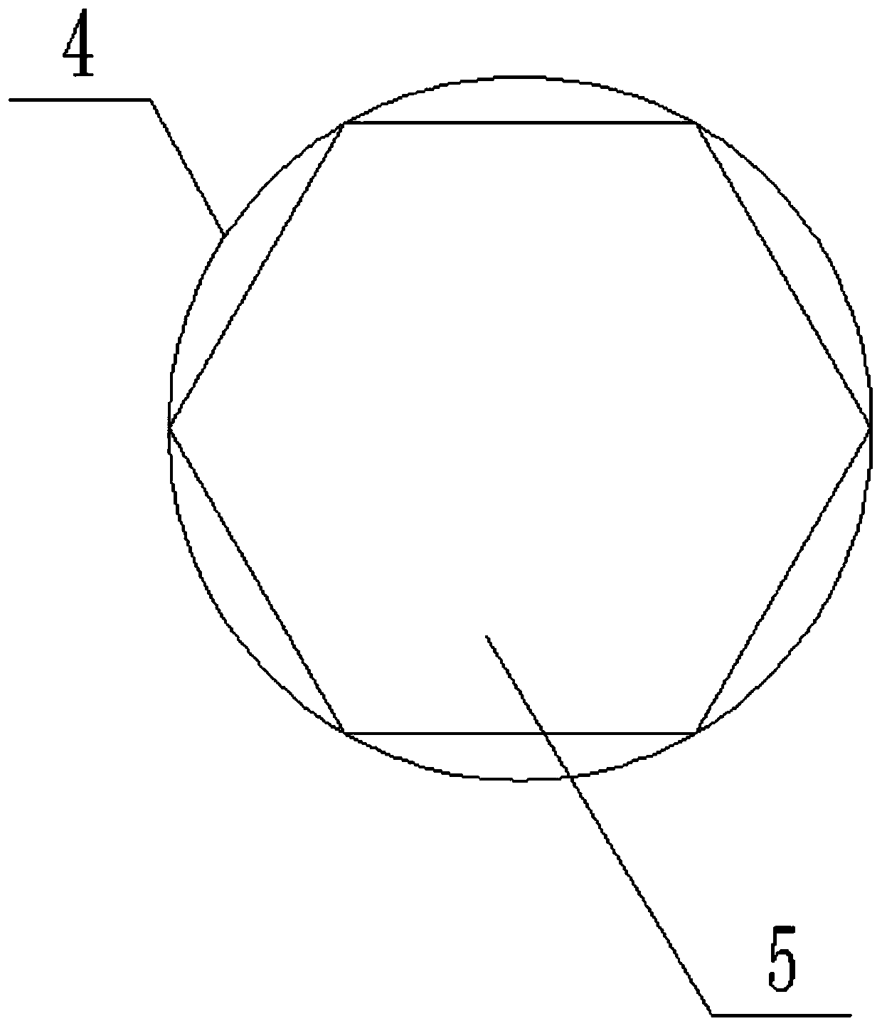 Broken shaft quick coupling for shield screw machine and method