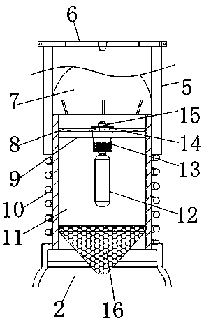 Anti-fall mechanism of unmanned aerial vehicle urban raise dust monitoring equipment based on Beidou satellite