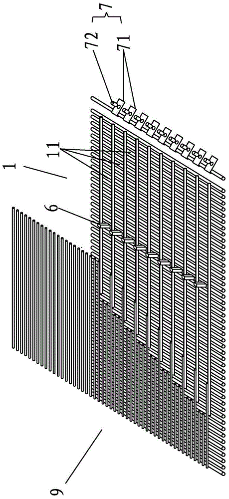 A cluster type material line