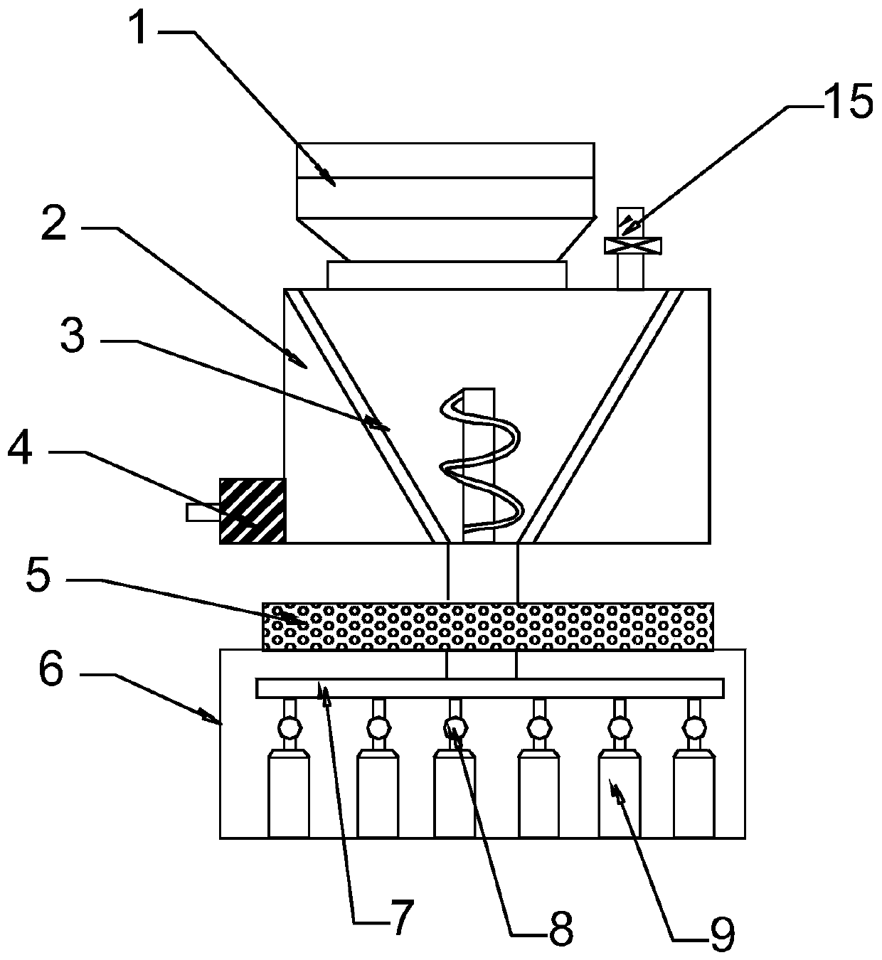 Enteral nutrition preparation with balanced nutrition and production device thereof