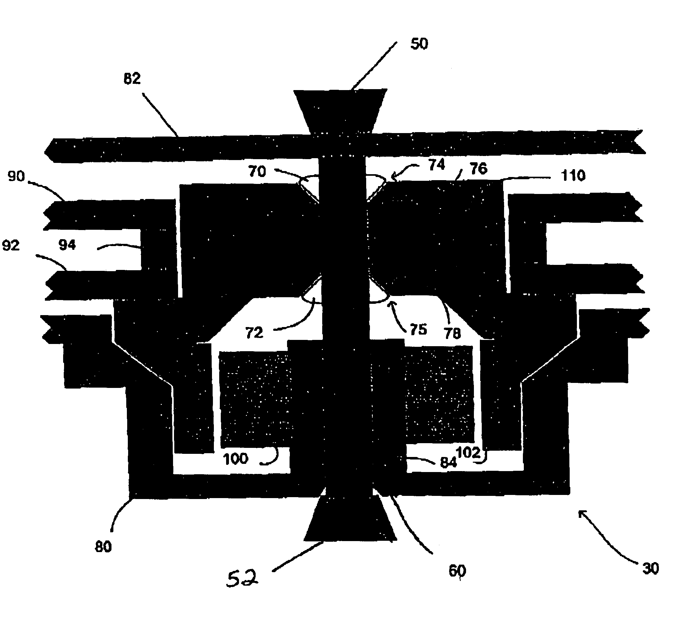 Selectively stiff FDB bearing for better servo write