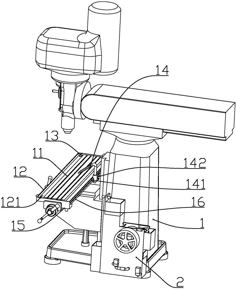 Milling machine structure