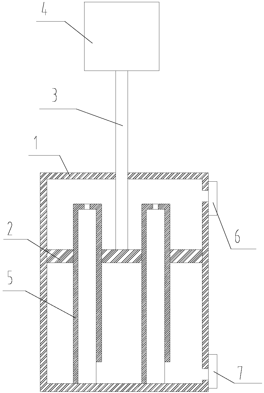 Extrusion type conductive adhesive stirring box