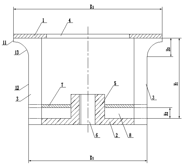 Dry vertical grading impeller