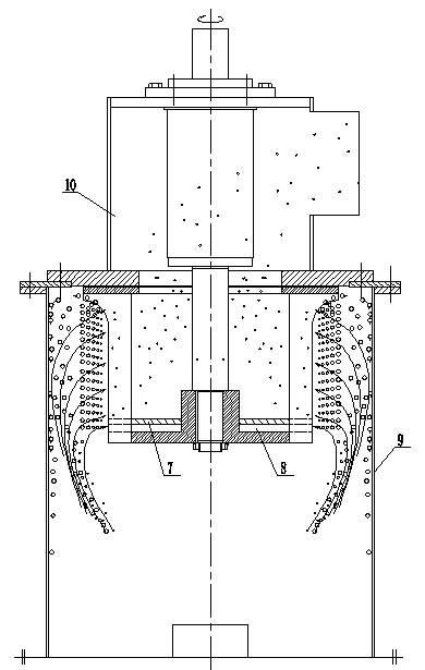 Dry vertical grading impeller