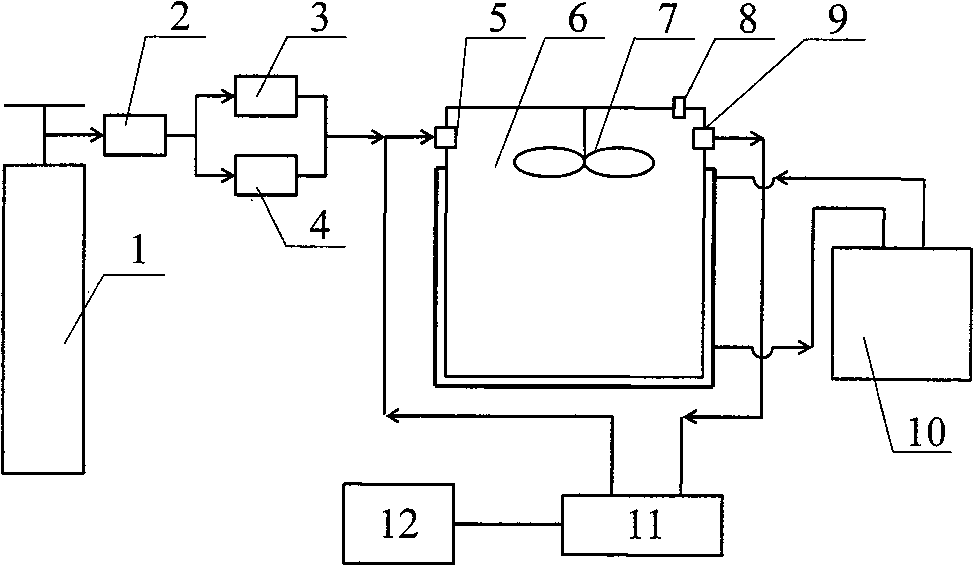 Experimental device for measuring formaldehyde adsorption property of adsorbent and measuring method thereof