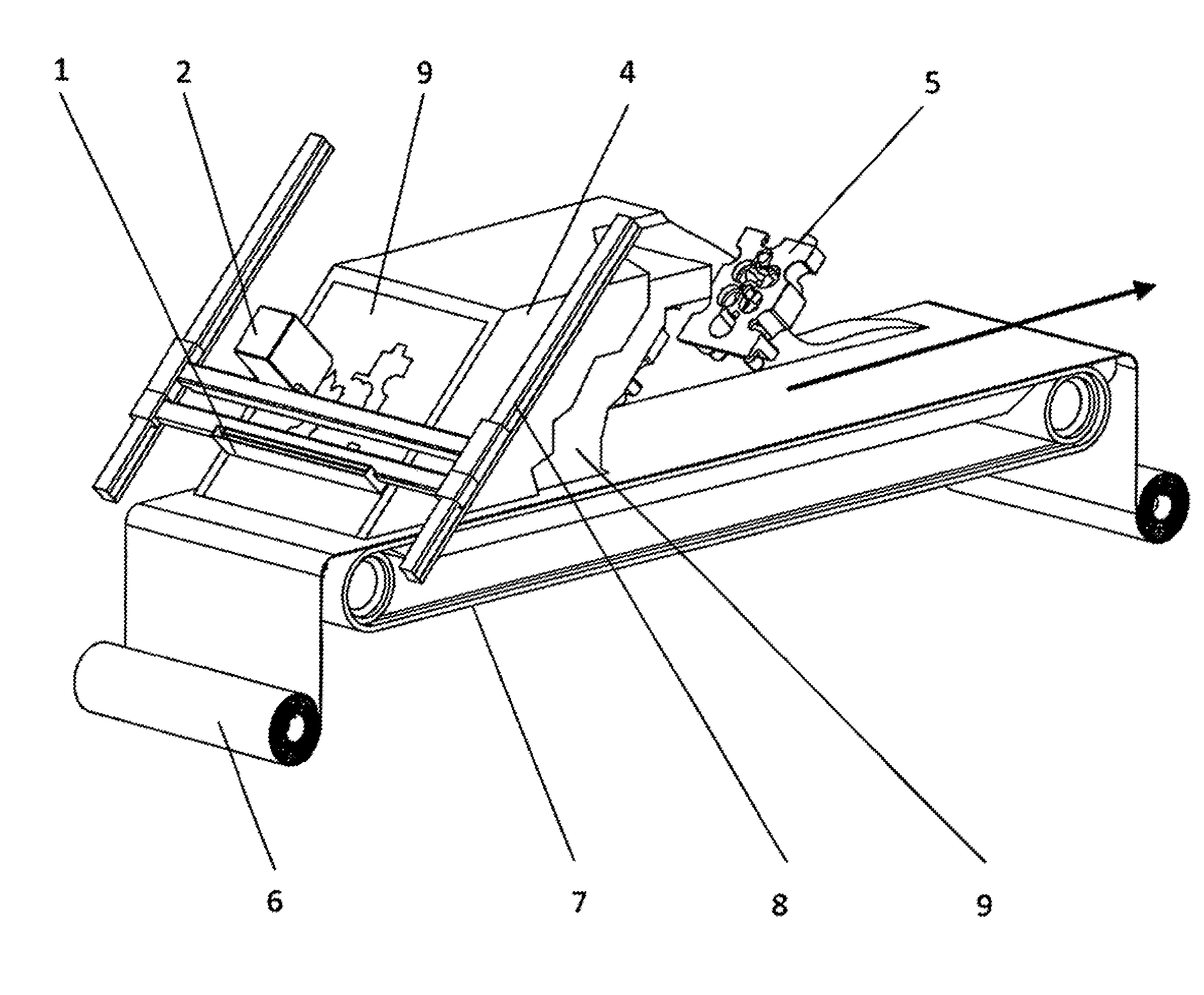 Device for producing three-dimensional models with special building platforms and drive systems