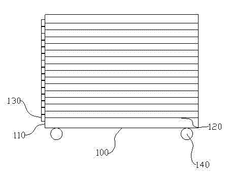 Stacking frame for textiles