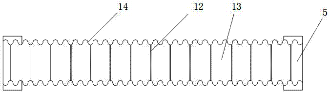 Intermittent feeding assembly device of cement mixing tank and production method thereof