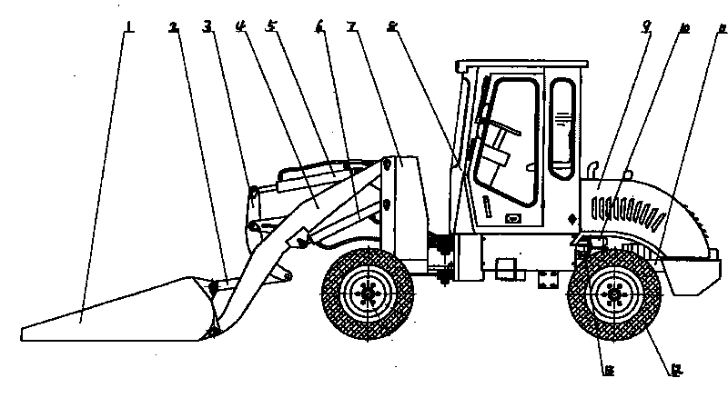 Loader specially for discharging coal