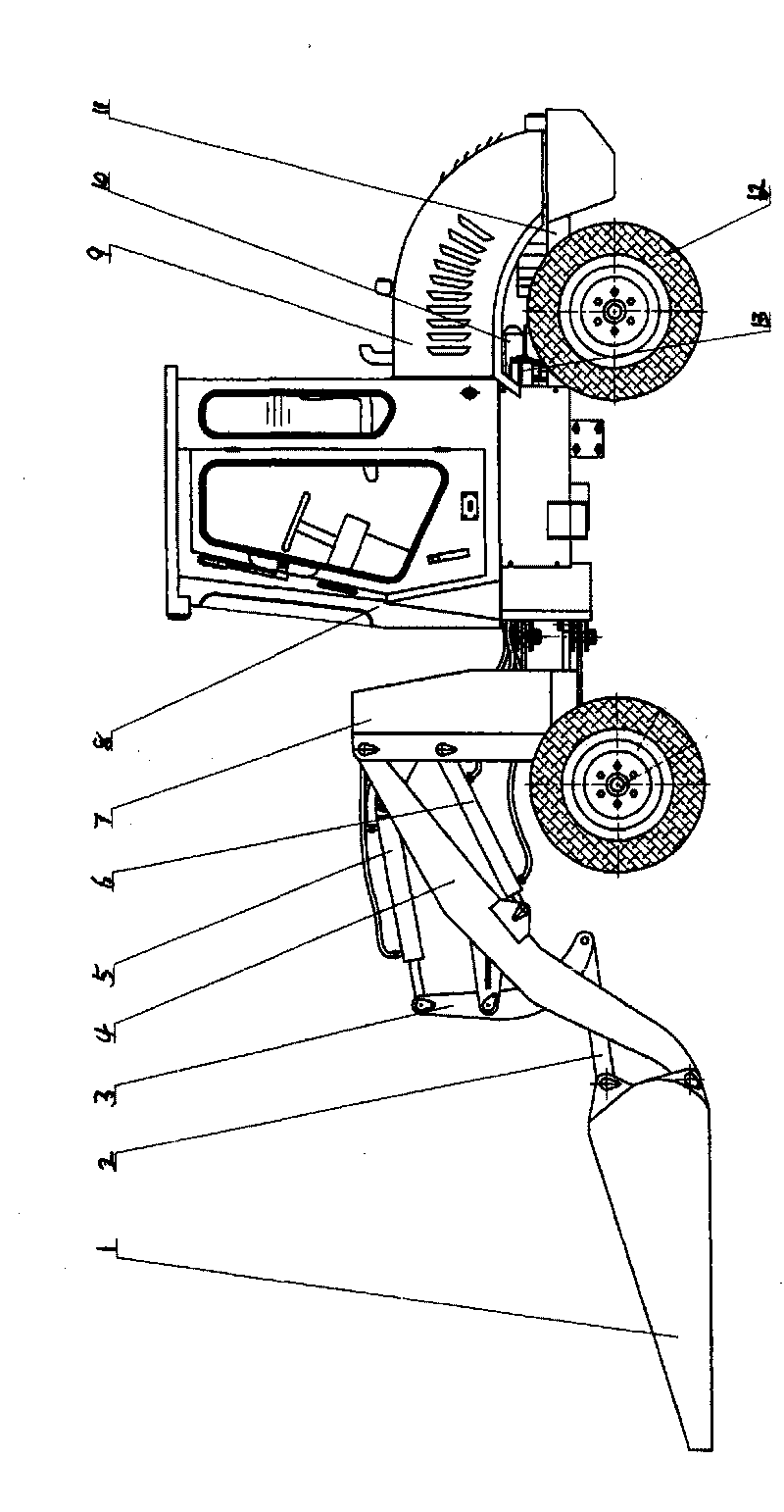 Loader specially for discharging coal