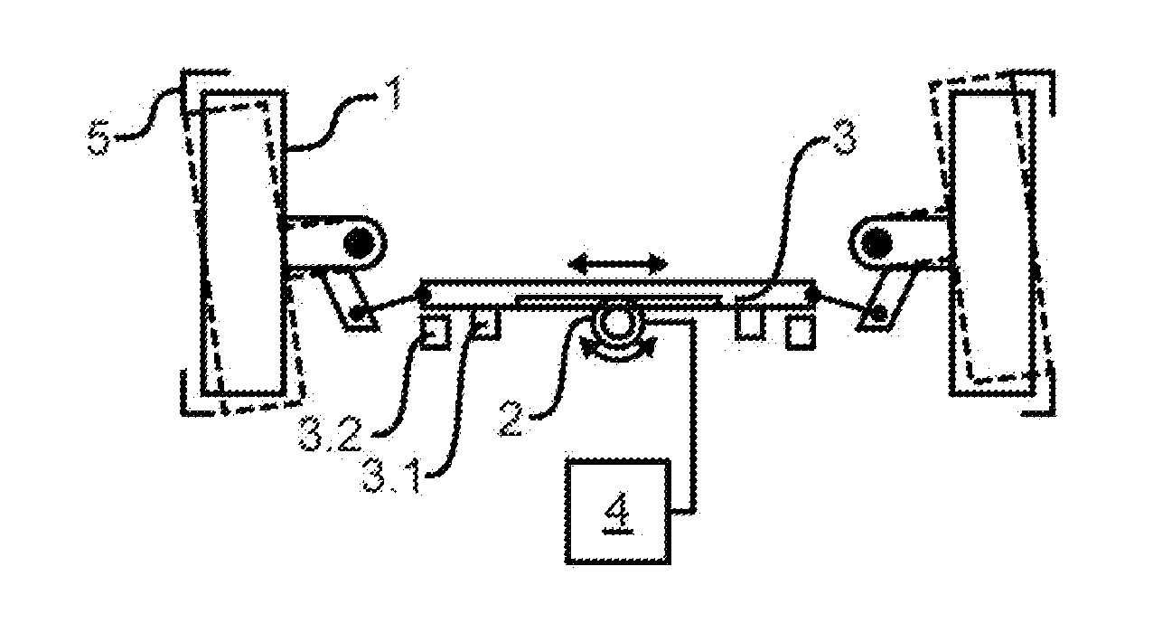 Electrical limitation of a steering gear travel path