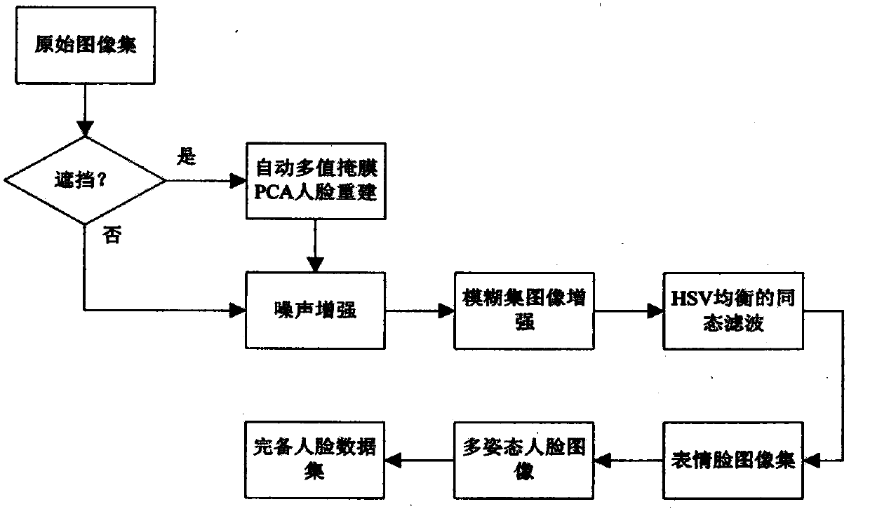 Data enhancement method for robust face identification